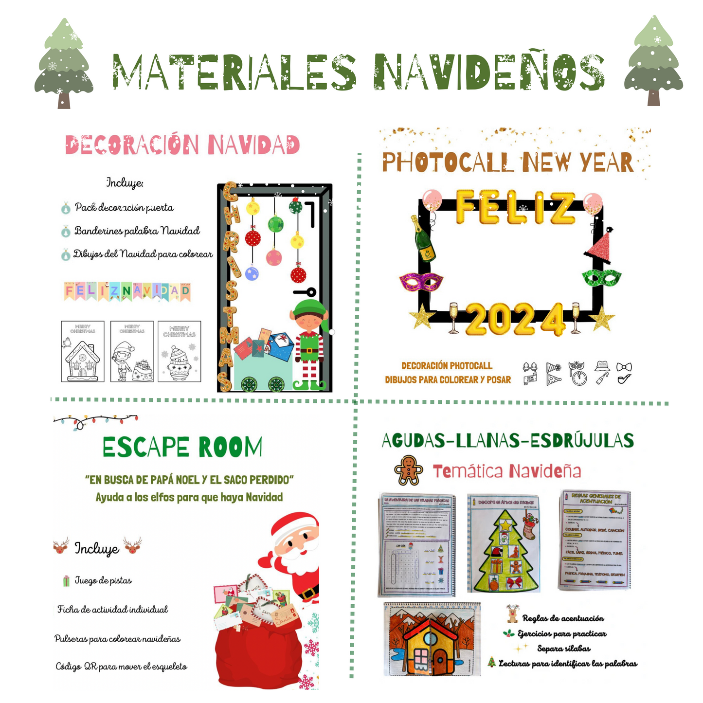 ❄️ 🟢🎅🏻 MATERIALES NAVIDEÑOS ❄️ 🟢🎅🏻