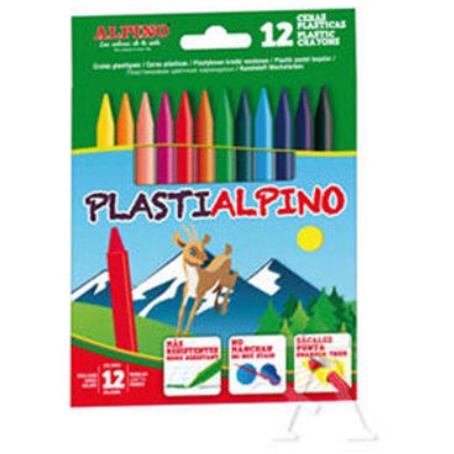 CERAS DURAS ALPINO DE COLORES 12 UNIDADES