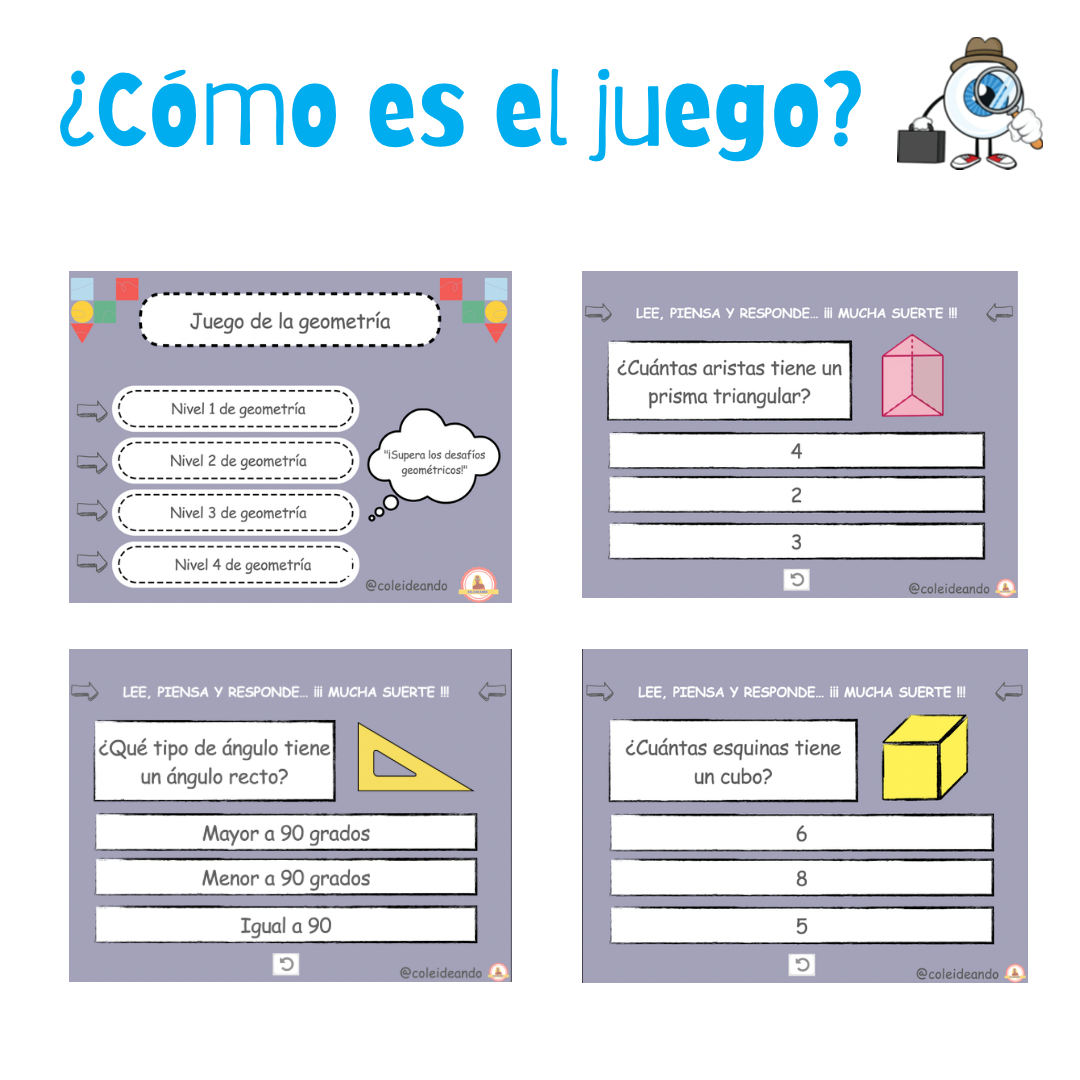 🟠📐JUEGO DIGITAL PARA TRABAJAR GEOMETRÍA📐🟠
