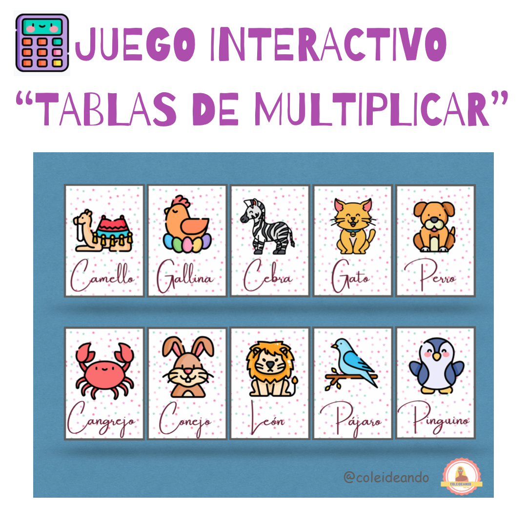 🟠TABLAS DE MULTIPLICAR🟠