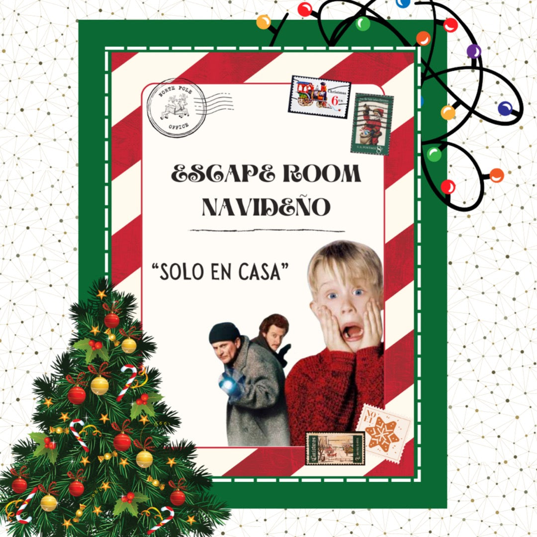 🎁🎄ESCAPE ROOM de NAVIDAD🎄 🎁~ basado en la película 🎥 “Solo en casa” Cuadernillo Coleideando educación primaria