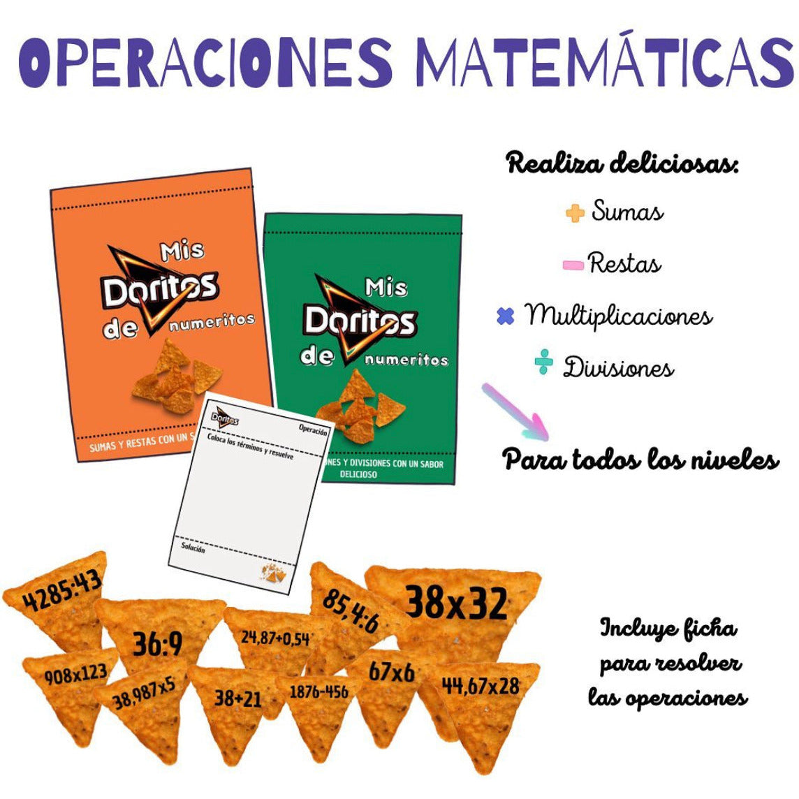 ➗✖️CÁLCULO MATEMÁTICO✖️➗Cuadernillo Coleideando educación primaria