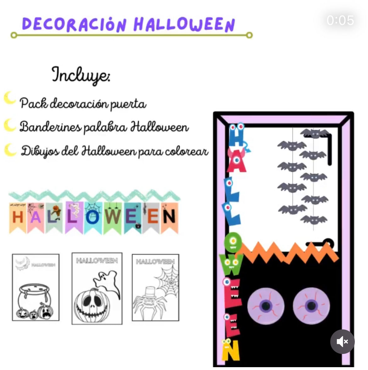🎃 Decoración Puerta Halloween 🎃