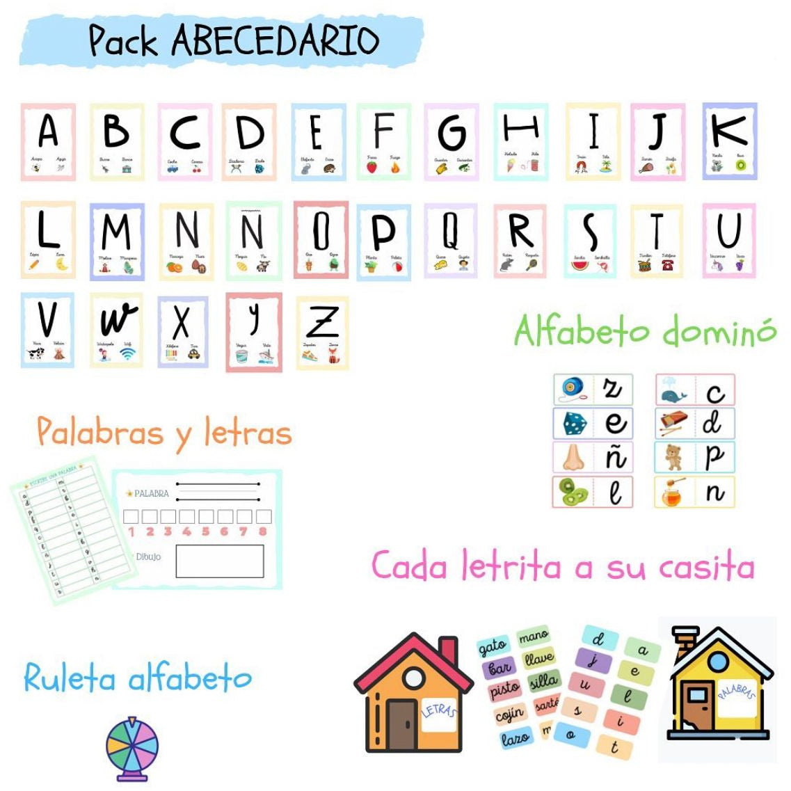 ⭐️SÚPER PACK ALFABETO⭐️ Cuadernillo Coleideando educación primaria