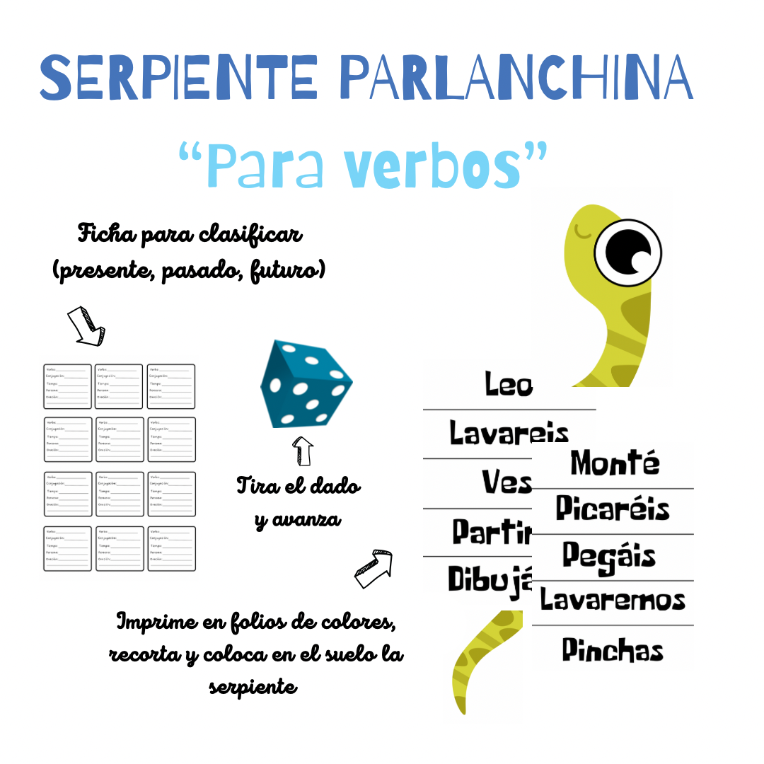 SERPIENTE PARLANCHINA (TRABAJA LOS VERBOS)