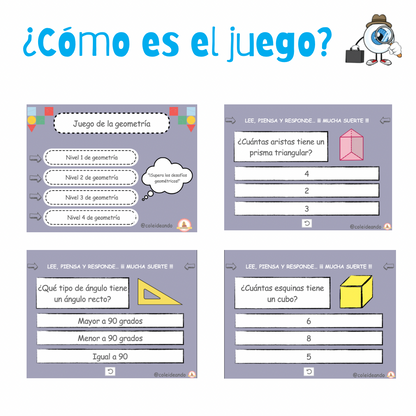 🟠📐JUEGO DIGITAL PARA TRABAJAR GEOMETRÍA📐🟠